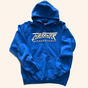 Men's THRASHER HOODIE in bright Royal Blue Medium